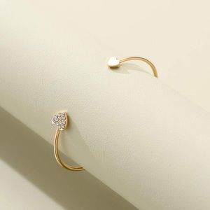 Heart cuff bangle